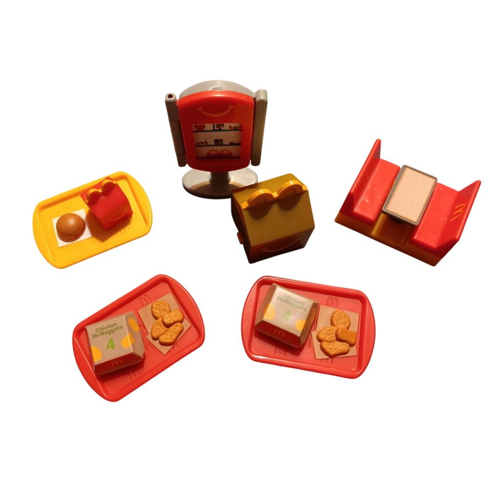 2025 McDonalds Lil McDonald's Happy Meal Toys w Golden Happy Meal Box (6 Piece)